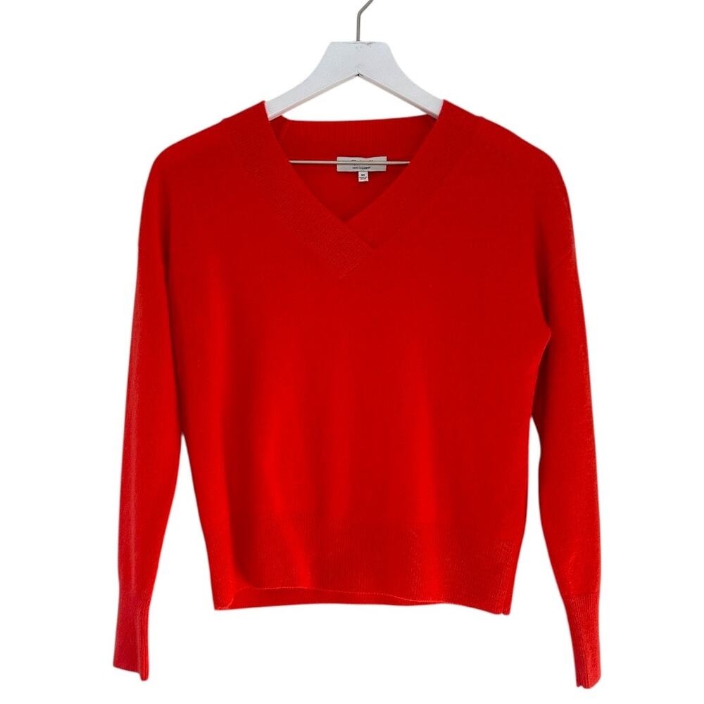 Madewell 100% Cashmere V-Neck Sweater Red Size XS